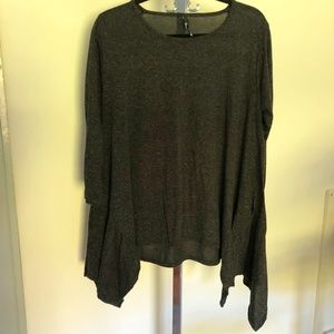 Dress to Kill Jane Mohr Gray Lagenlook Top
